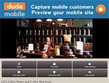 Tablet Screenshot of coffeebeanscoffeemachines.com